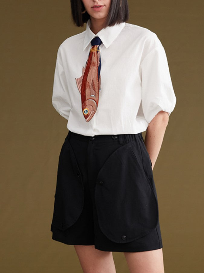 Fish-stitch tie X705