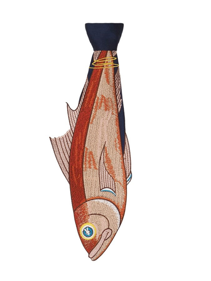 Fish-stitch tie X705