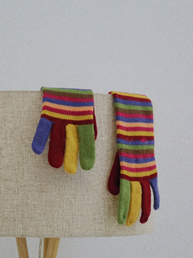Rainbow Stripe Glove X714