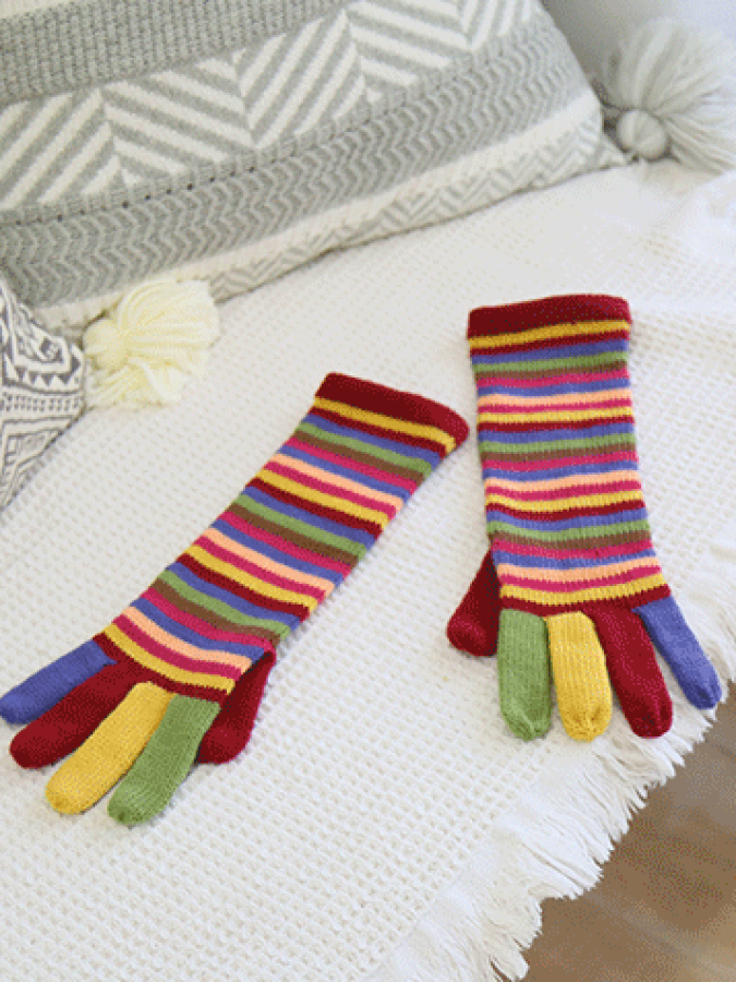 Rainbow Stripe Glove X714