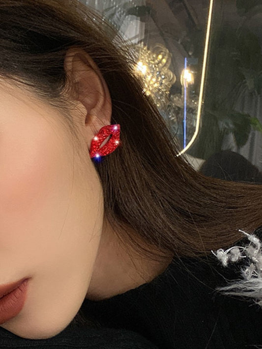 Lip Form Earrings X718