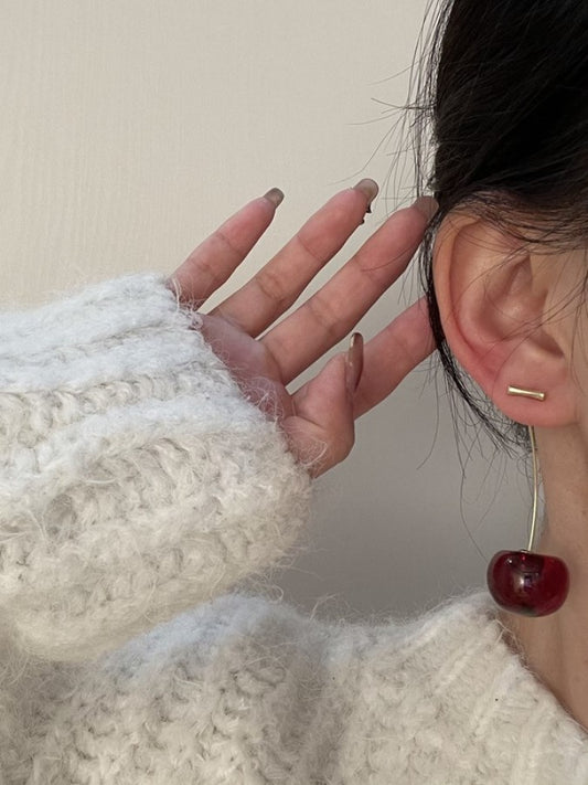 Cherry Crystal Earrings X838