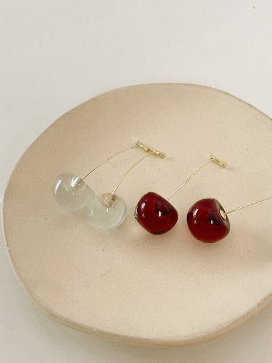 Cherry Crystal Earrings X838
