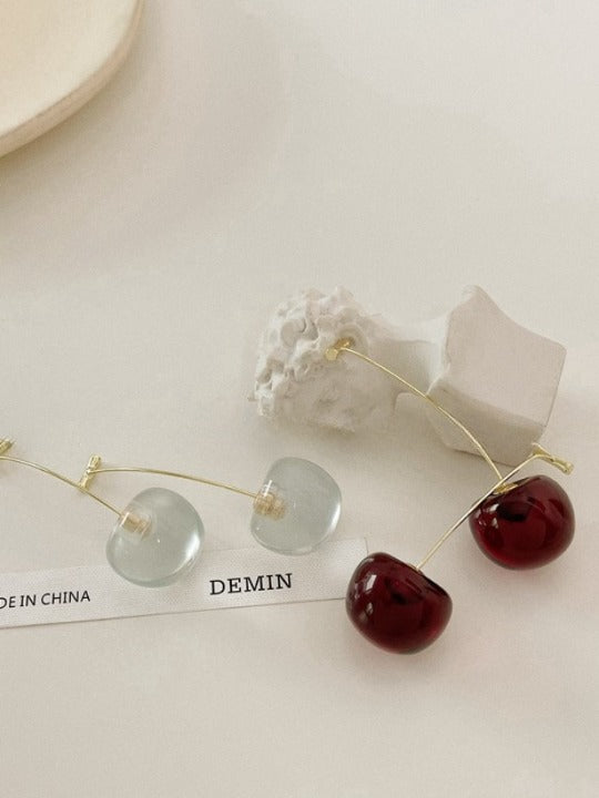 Cherry Crystal Earrings X838