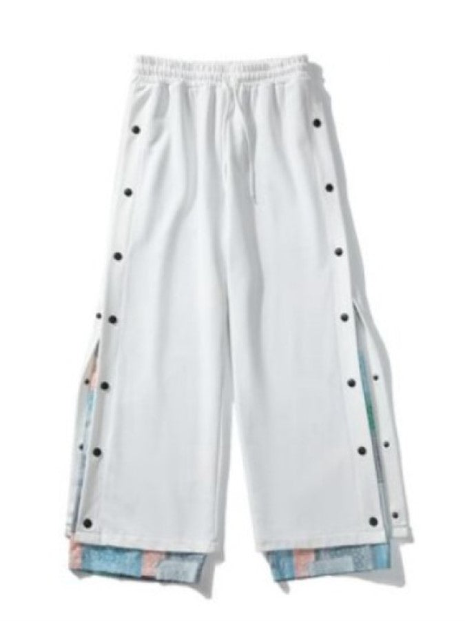 Faux two-piece pants X853