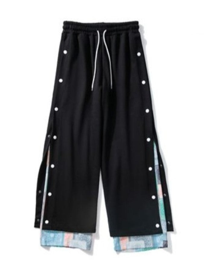 Faux two-piece pants X853