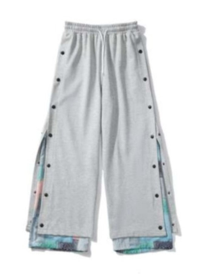 Faux two-piece pants X853