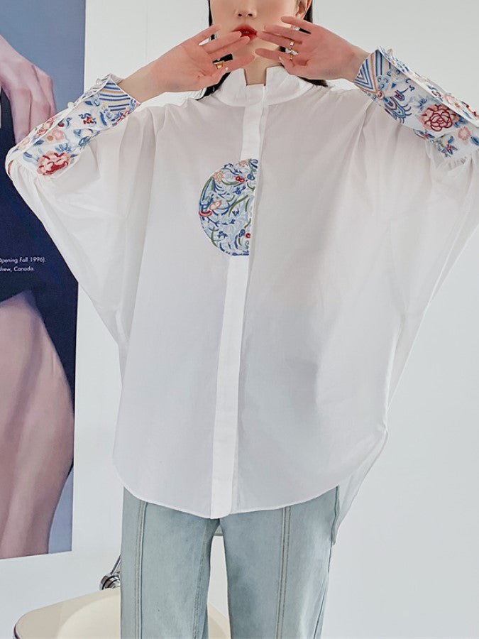 Stitched sleeve shirt X893