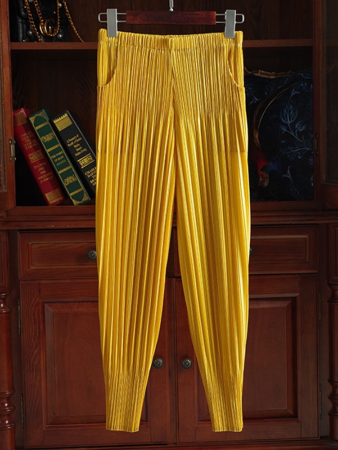 High Waist Pleated Jogger Pants X1262
