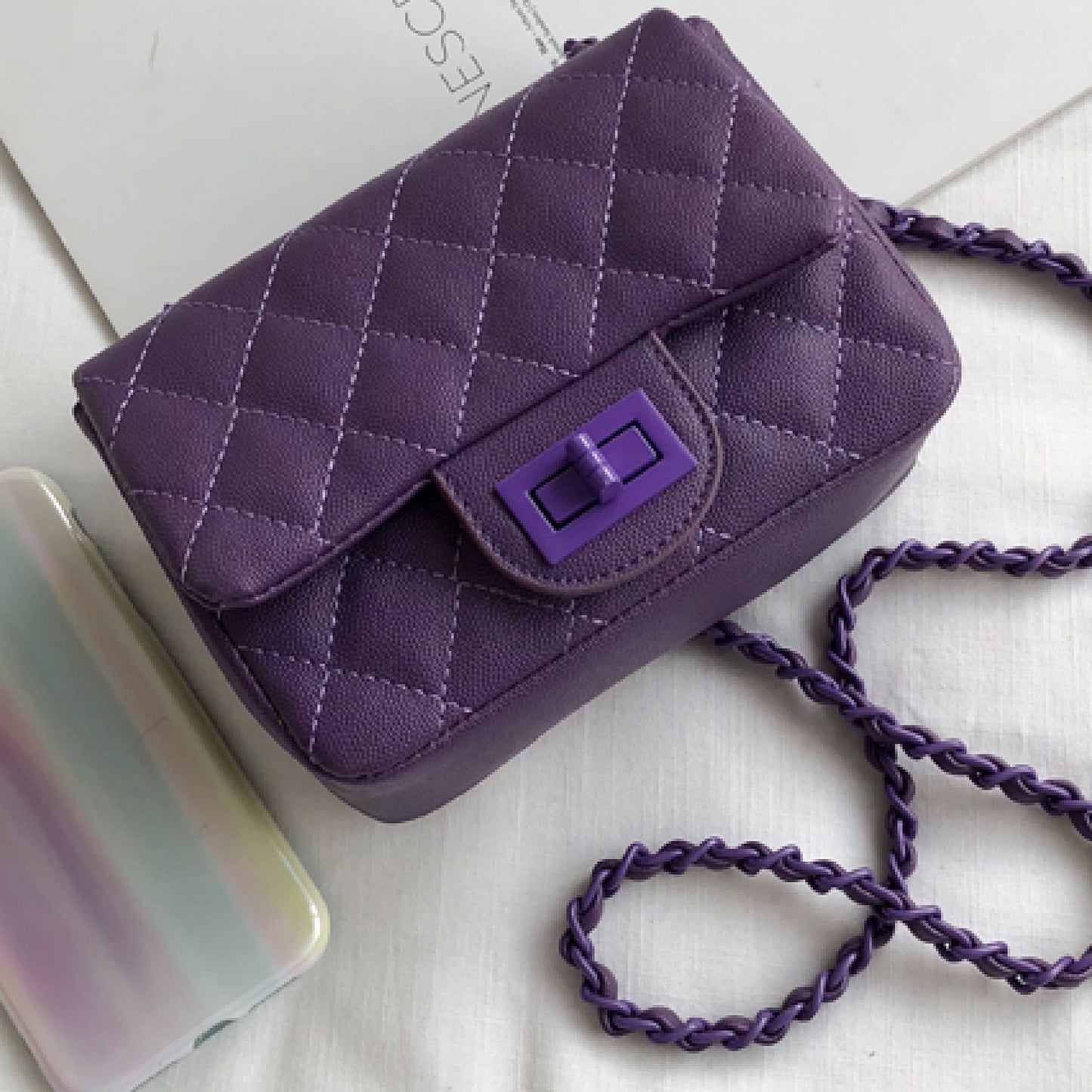 Diamond Stitch Square Bag X307