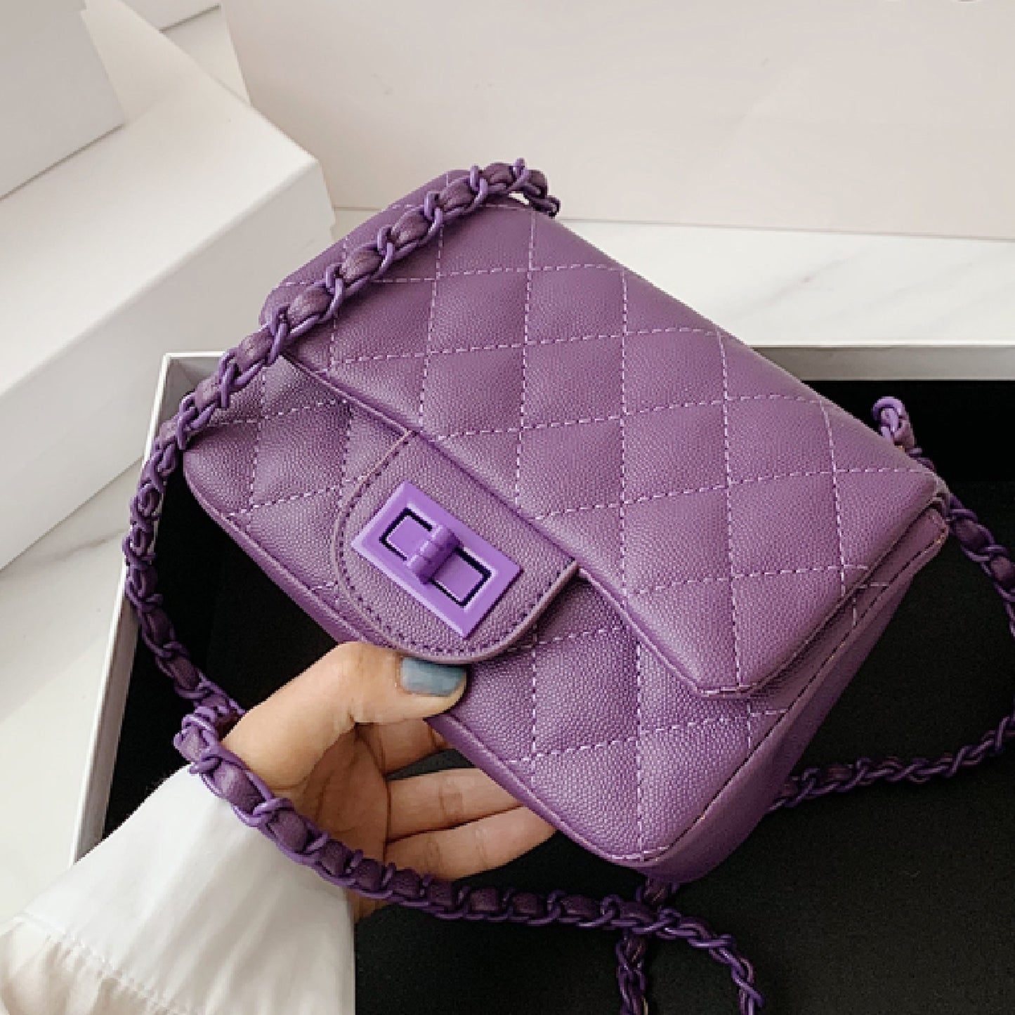 Diamond Stitch Square Bag X307