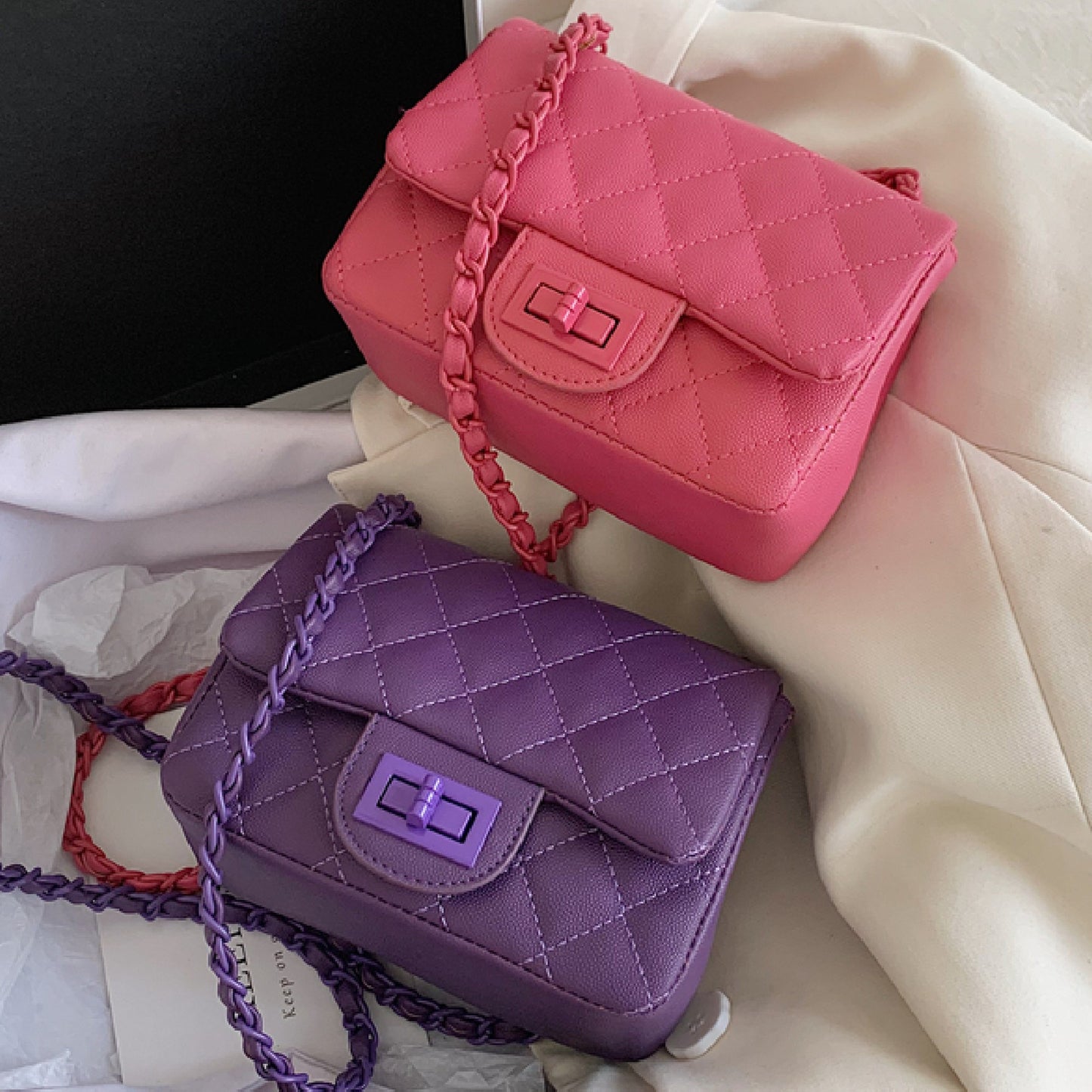 Diamond Stitch Square Bag X307