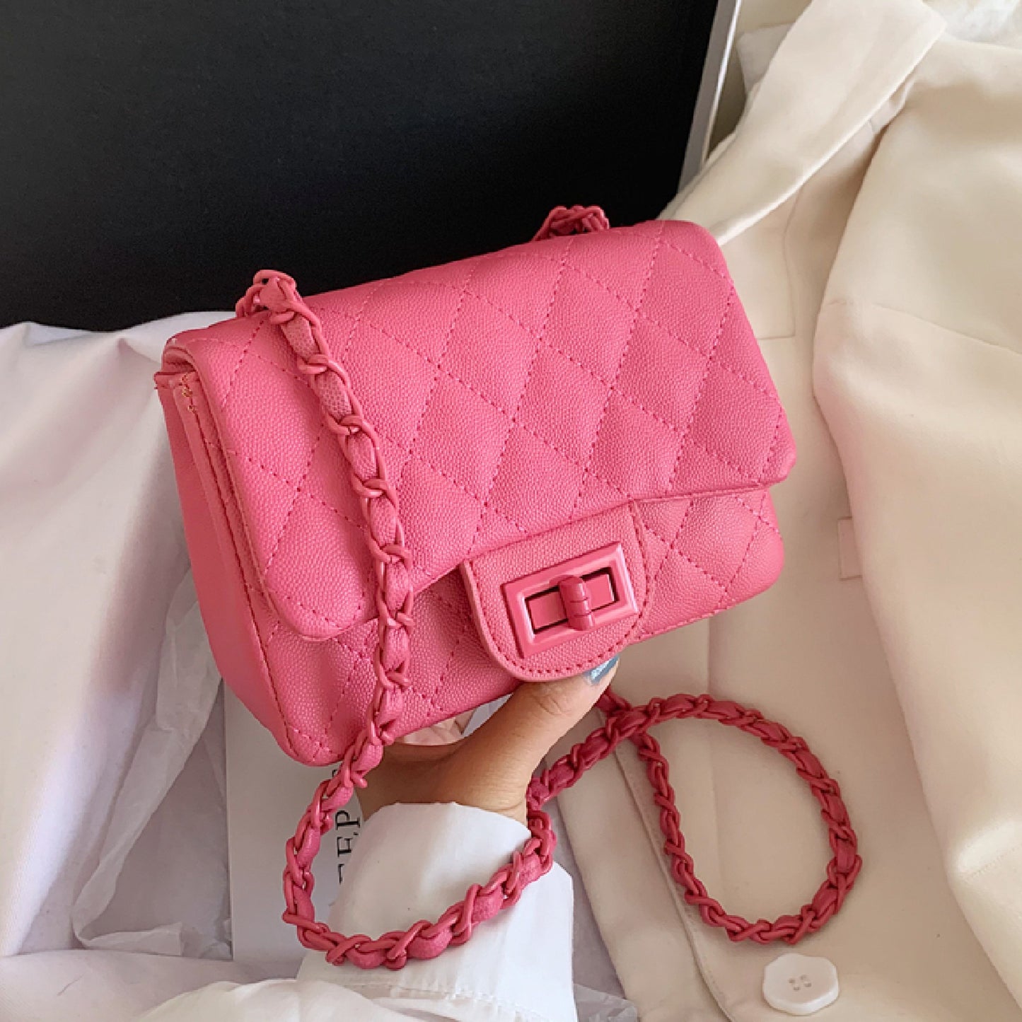 Diamond Stitch Square Bag X307