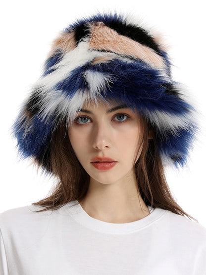 Fur touch multi-bucket hat X2498