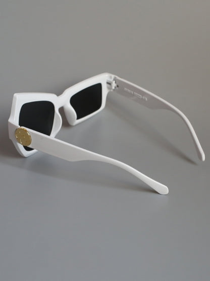 Asymmetric design square frame sunglasses X2550