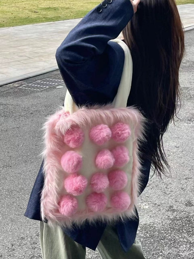 Pink 2025 fur clutch