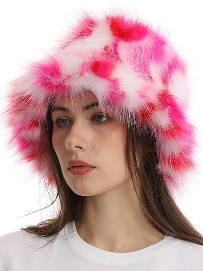 Fur touch multi-bucket hat X2498