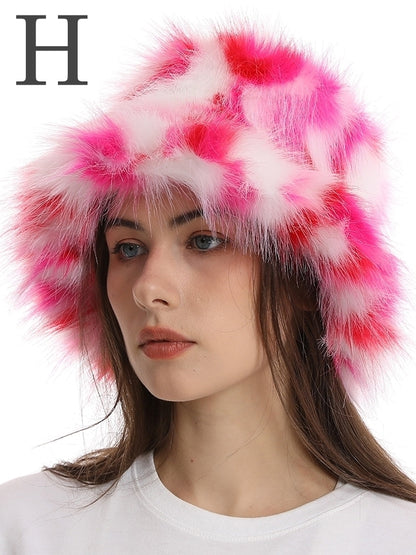 Fur touch multi-bucket hat X2498