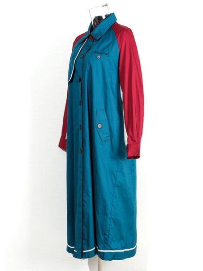 Color block casual coat X2505