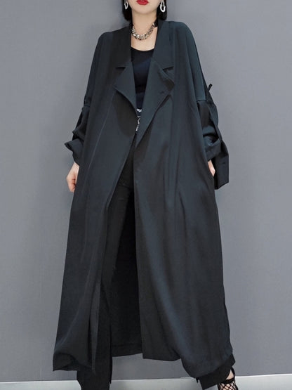 Loose Silhouette Windbreaker Trench Coat X2397