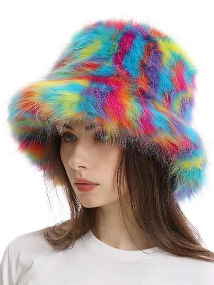 Fur touch multi-bucket hat X2498