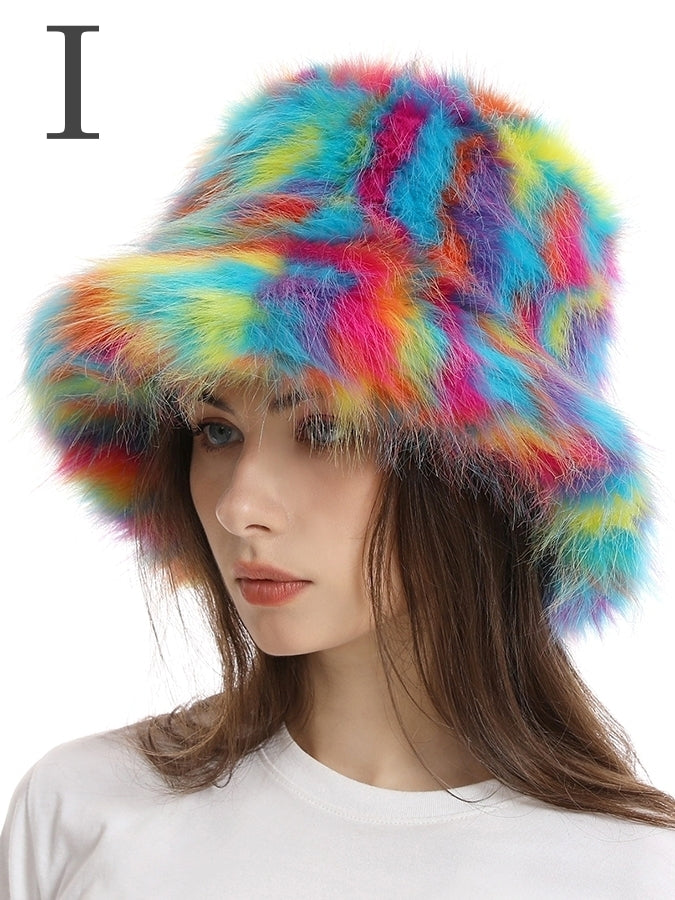 Fur touch multi-bucket hat X2498