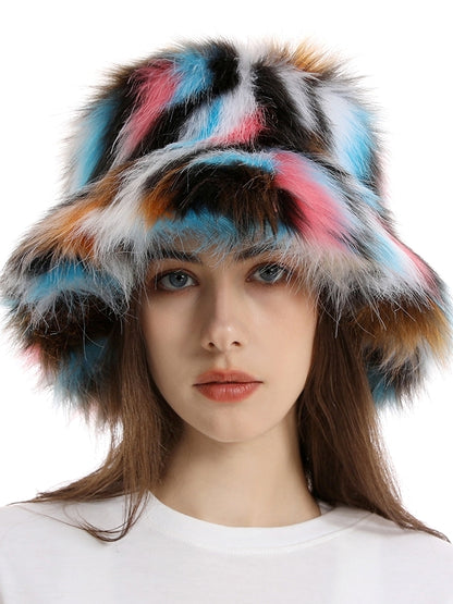 Fur touch multi-bucket hat X2498