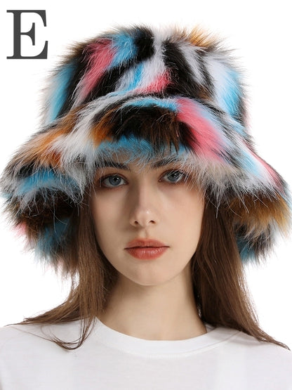 Fur touch multi-bucket hat X2498