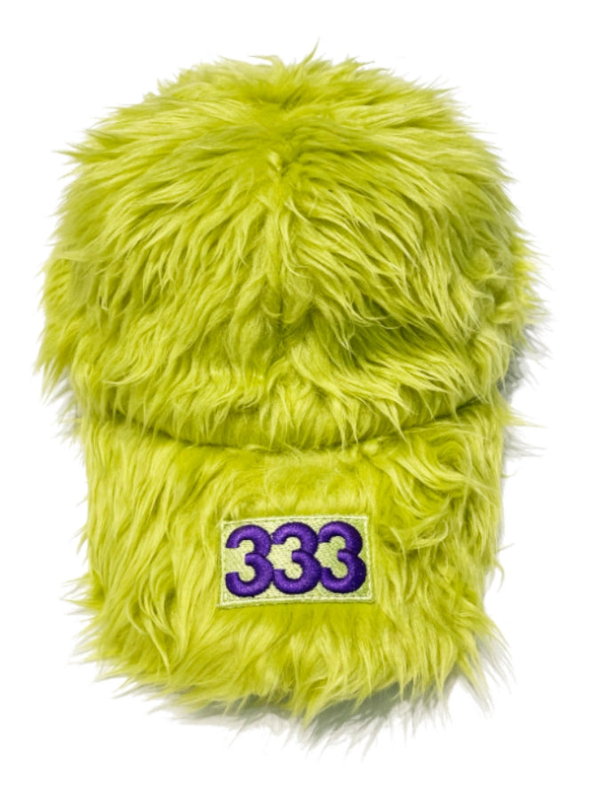 Number logo fur baseball cap X2459