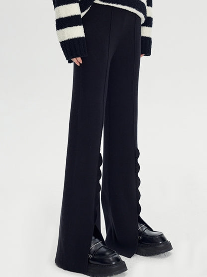 Front slit pants X2492