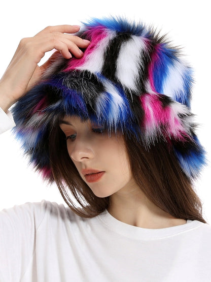 Fur touch multi-bucket hat X2498