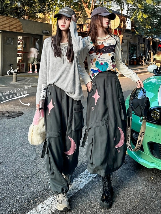 Star Moon Skirt/Cargo Pants X2504