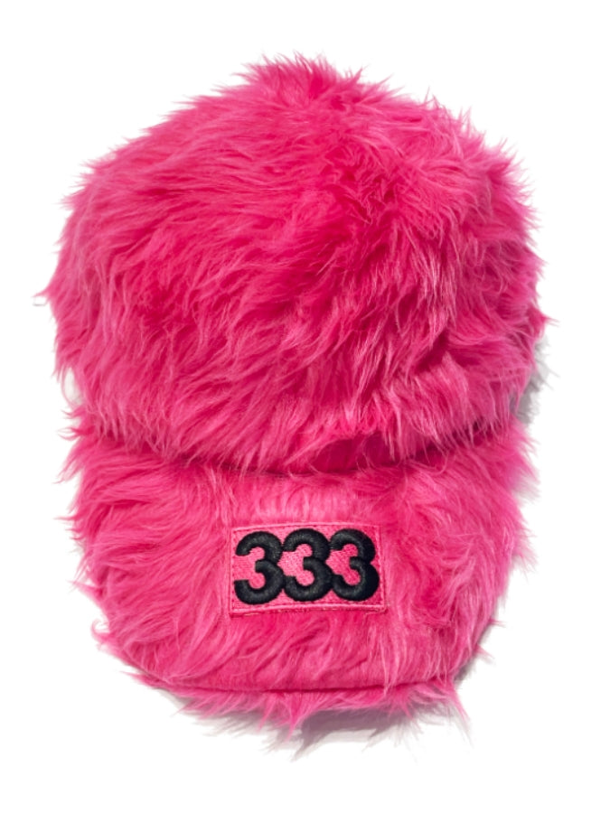 Number logo fur baseball cap X2459