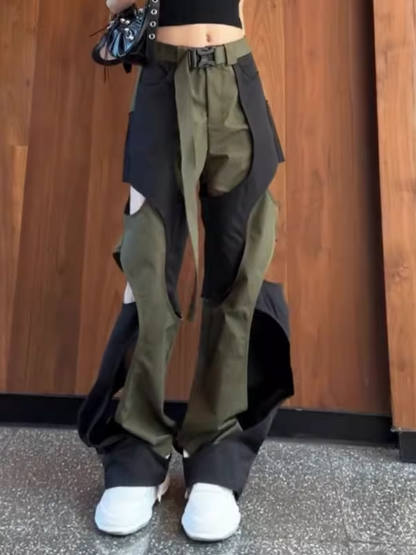 Distressed Cargo Pants X3295