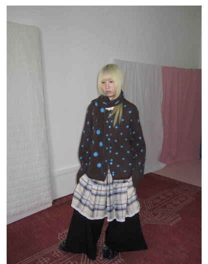 Green Colorblock Sweatshirt　X3419