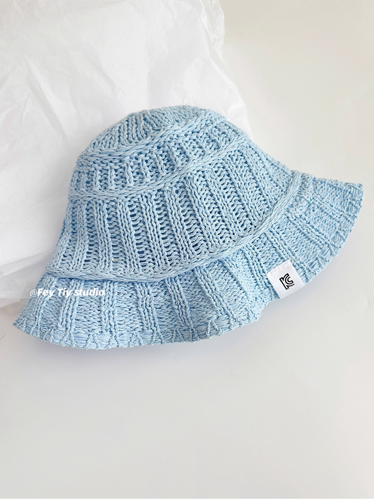 Foldable Knit Breathable Bucket Hat X3318