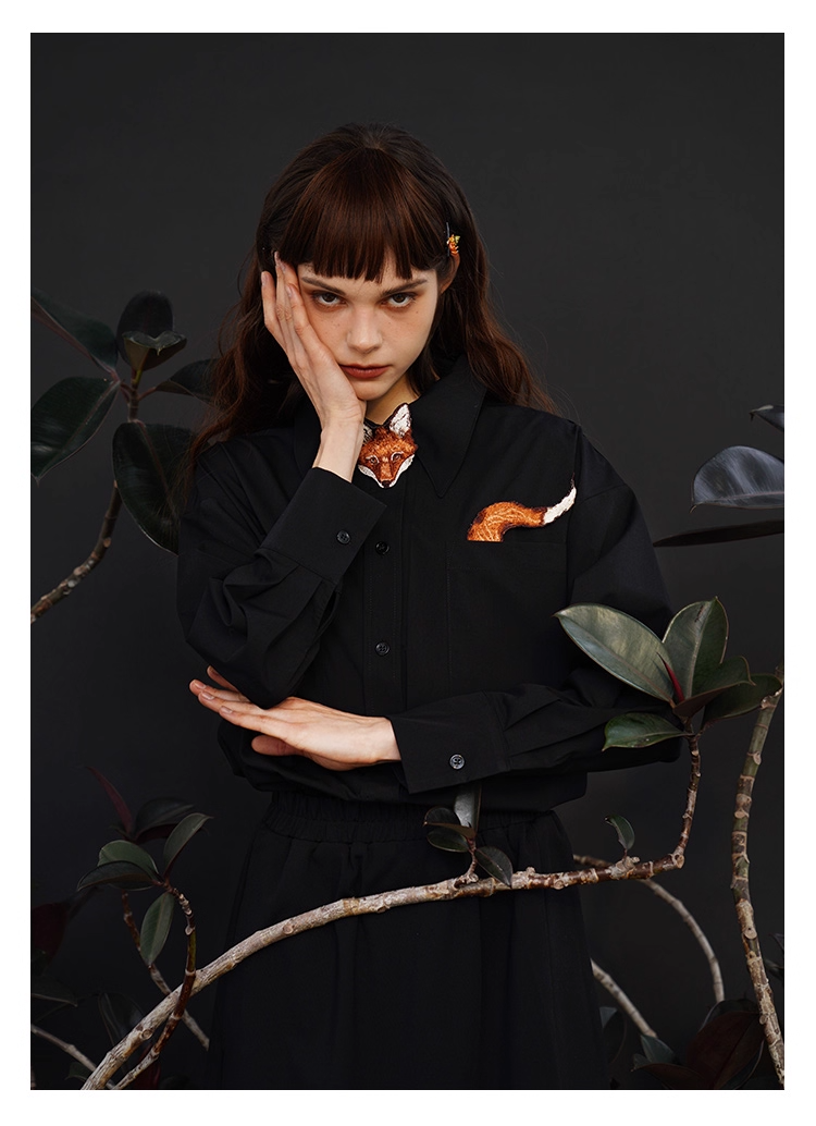 藝術刺繡男女通用襯衫 X3445