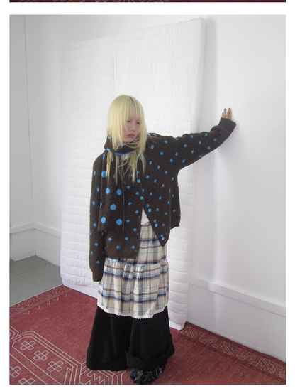 Green Colorblock Sweatshirt　X3419