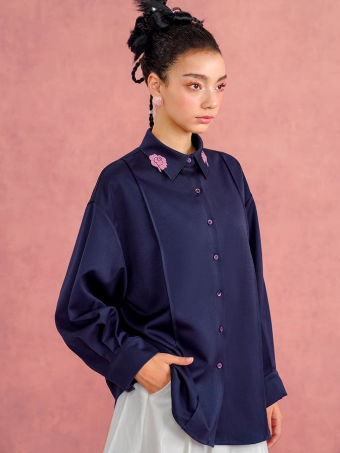 Dragon embroidery shirt X2655