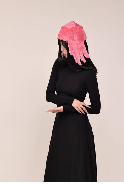 Barbie Pink Fur Ushanka Hat　X3436