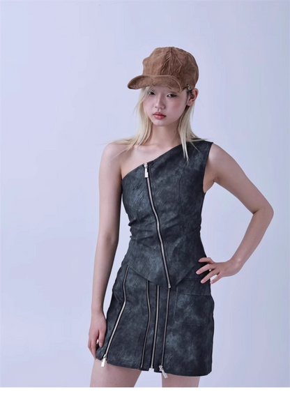 Y2K Curved-Brim Red Riding Hood Cap　X3440