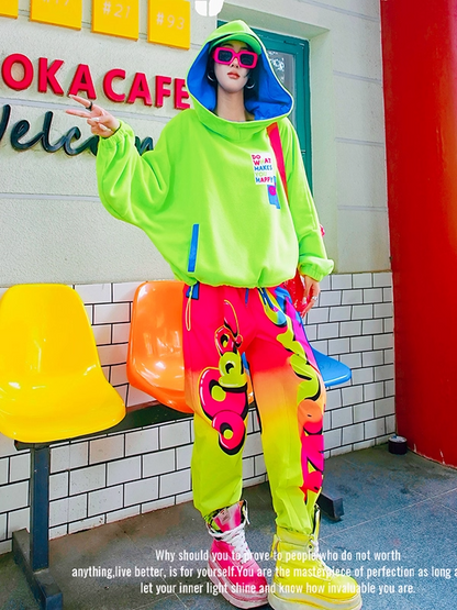 Letter Fleece Hoodie　X3410