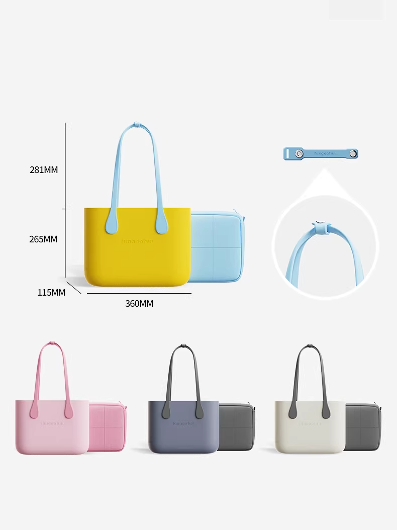 Large Capacity Lightweight EVA Tote Bag with Pouch　X3527