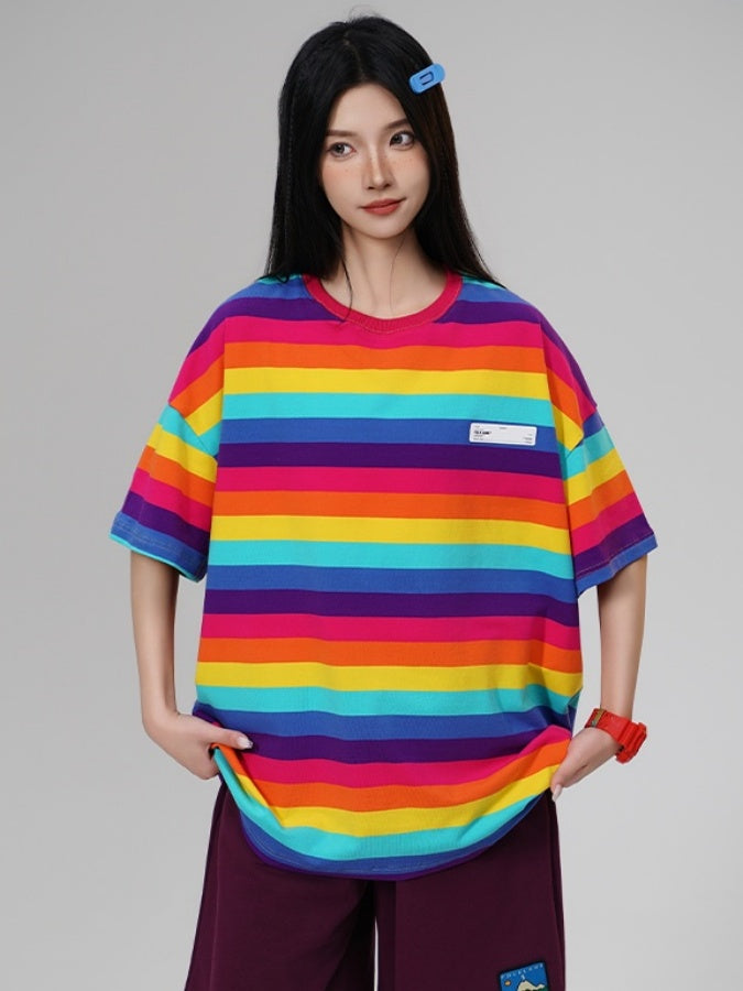 Vivid Border T-shirt X2728