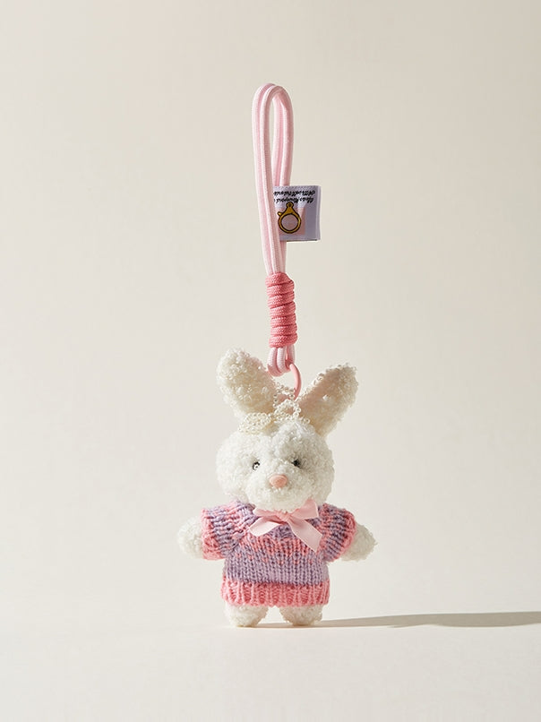 Long ears teddy pendant bag charm　X3134