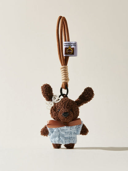 Long ears teddy pendant bag charm　X3134