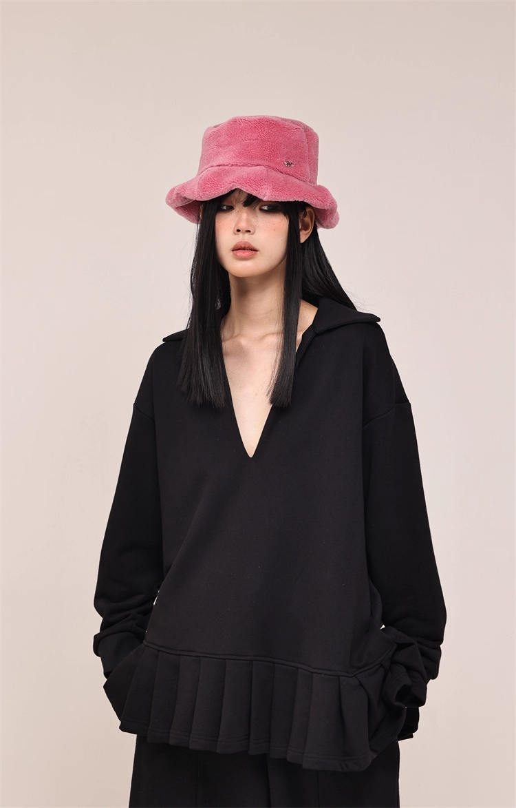 Fuzzy Warm Bucket Hat　X3434