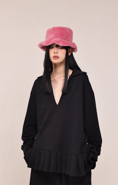 Fuzzy Warm Bucket Hat　X3434