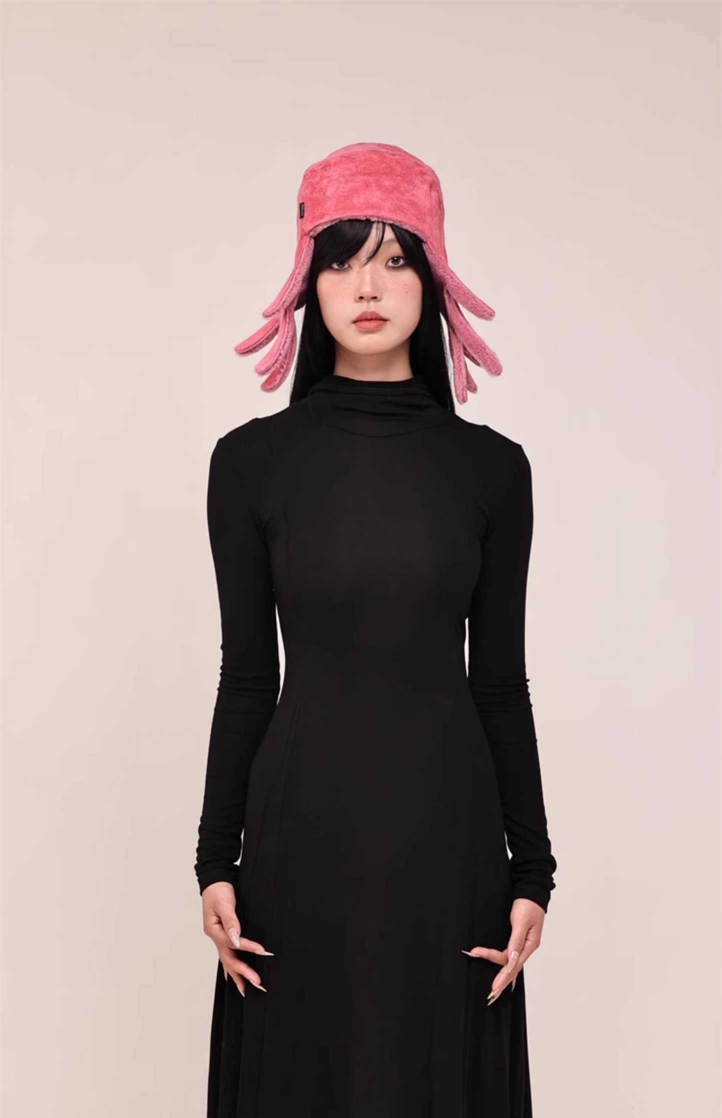 Barbie Pink Fur Ushanka Hat　X3436