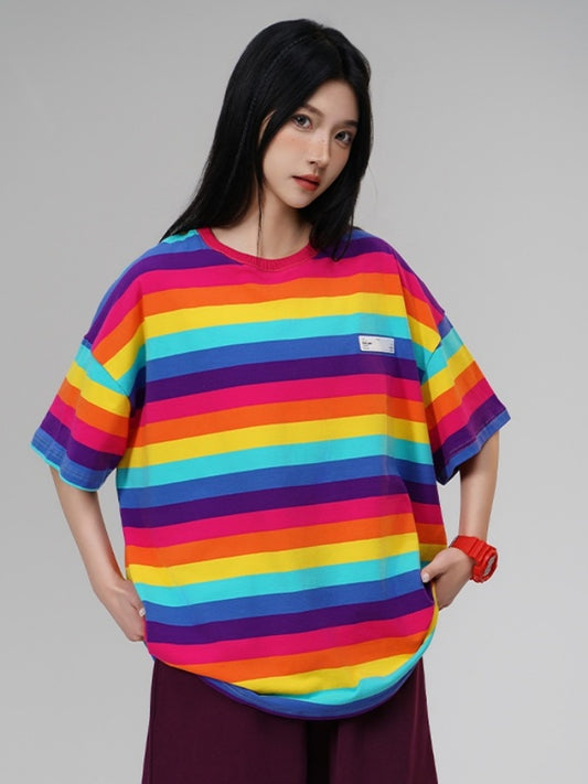 Vivid Border T-shirt　X2728